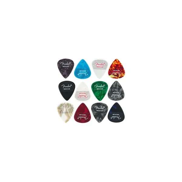 Fender 351 Dotted Celluloid 12Pk Med