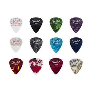 Fender 351 Dotted Celluloid 12Pk Thin