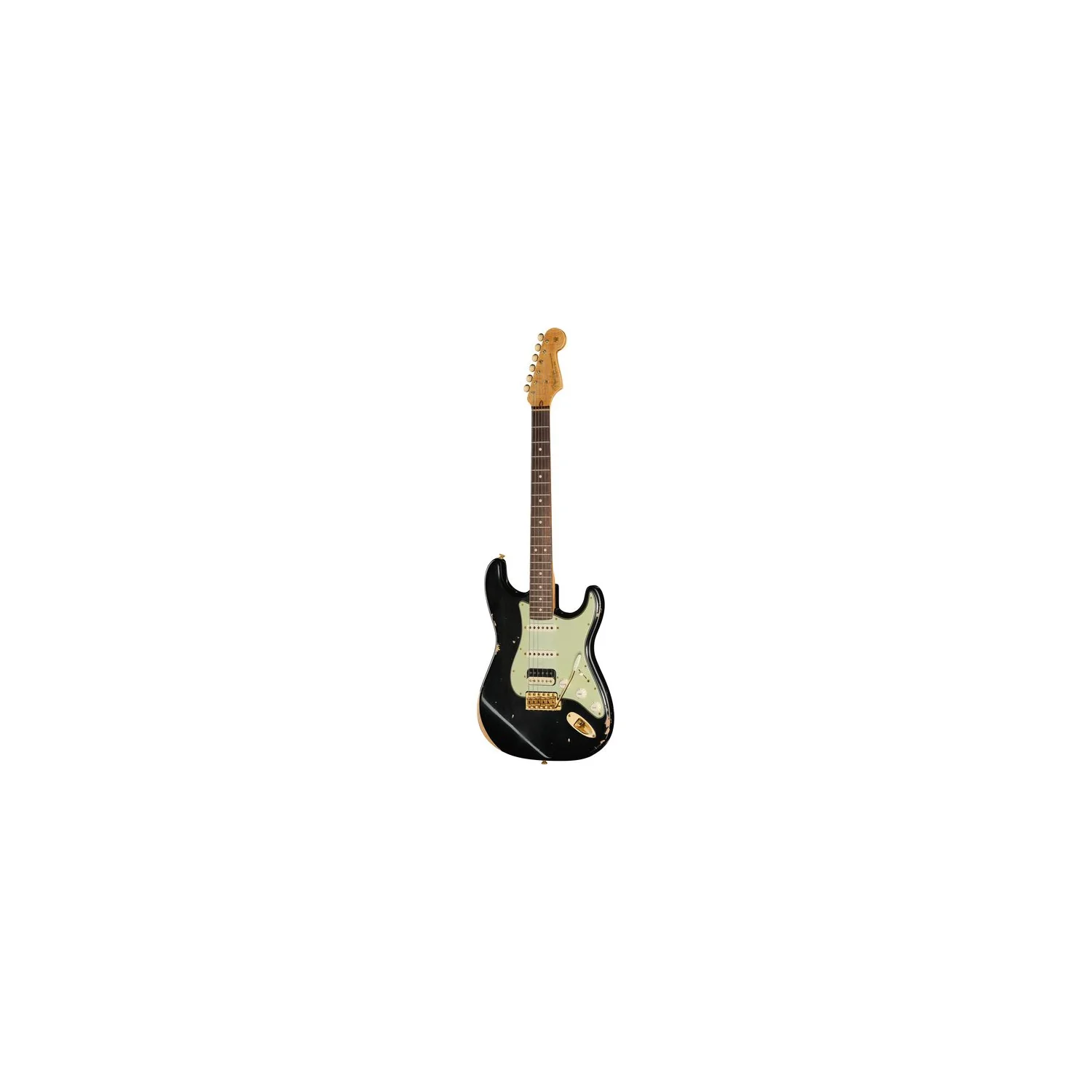 Fender 63 Strat RW Black Relic HSS