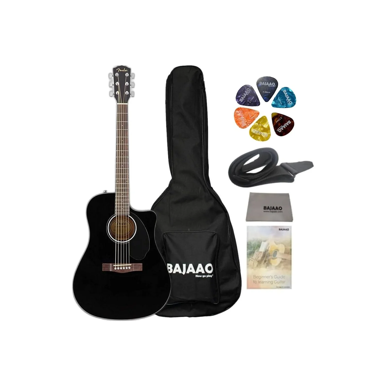 Fender CD-60SCE Blk WN w/Bag