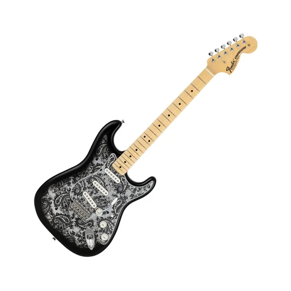 Fender MIJ Strat MN Black Paisley