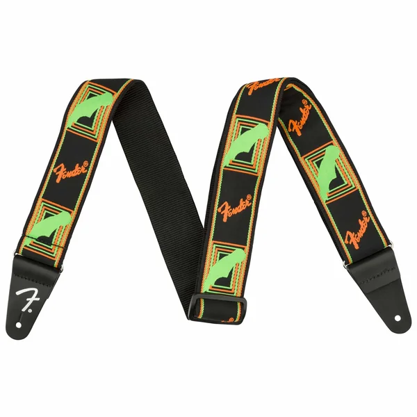 Fender Neon Strap Green/Orange