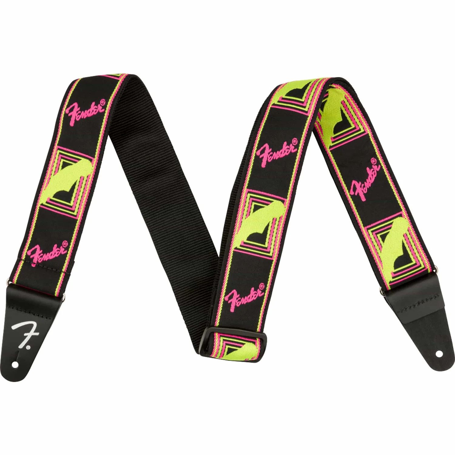 Fender Neon Strap Yellow/Pink