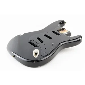 Fender Pickguard AM Strat BLK 1ply