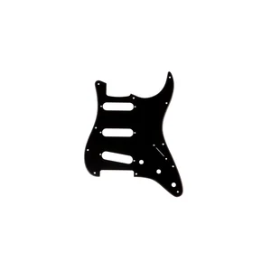 Fender Pickguard AM Strat BLK 1ply