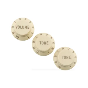 Fender Roadworn Strat Knobs WHT