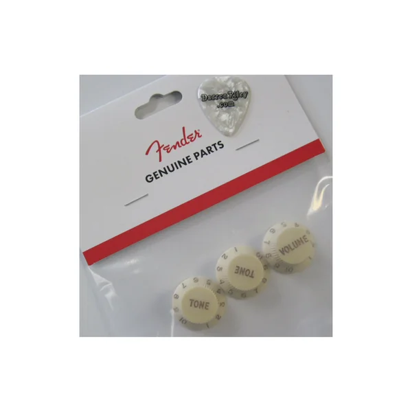 Fender Roadworn Strat Knobs WHT