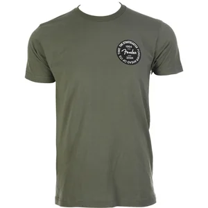 Fender Strat Anniv Badge Tee Olive M