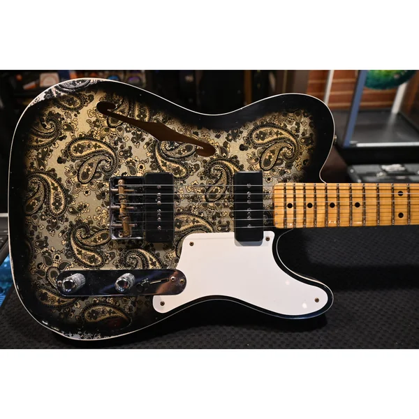 Fender Tele Dual P90 Black Paisley