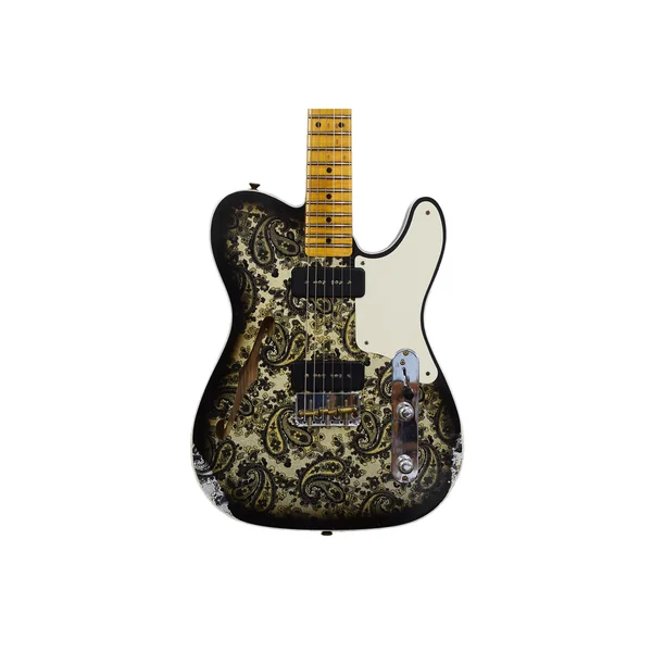 Fender Tele Dual P90 Black Paisley