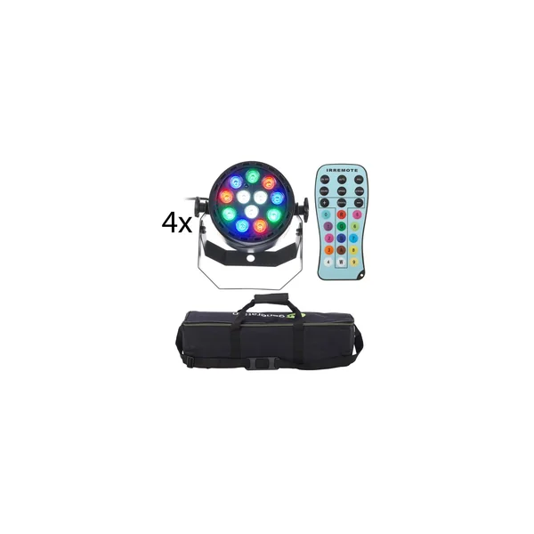 Fun Generation LED Pot 12x1W RGBW Bundle