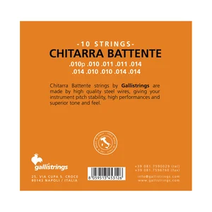Galli Strings BG010 Chitarra Battente Str.