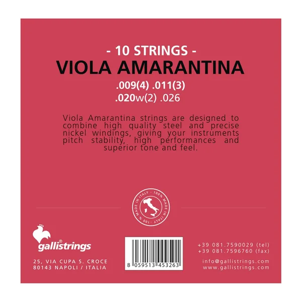 Galli Strings FG008 Viola Amarantina Strings
