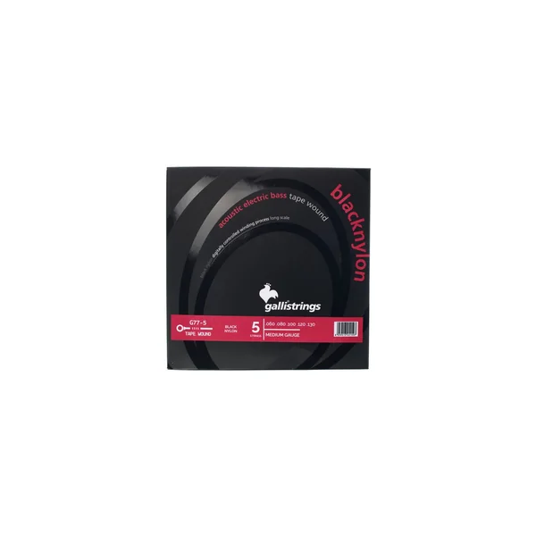 Galli Strings G77-5 Black Nylon Bass Strings