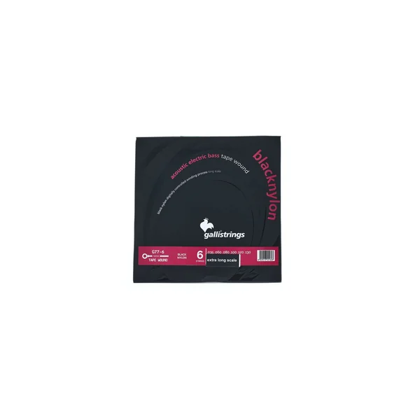 Galli Strings G77-6 Black Nylon Bass 36"