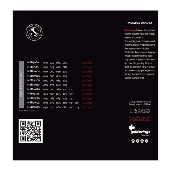 Galli Strings MSB45105 Electric Bass Strings