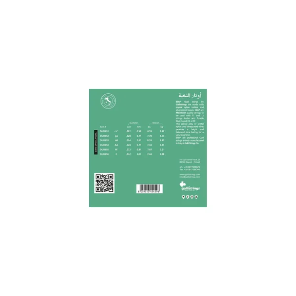 Galli Strings OUD65 Arabic CC Tuning CN