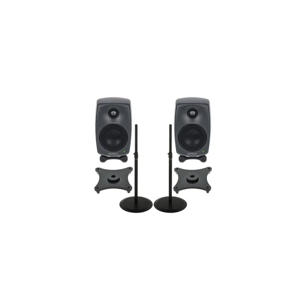 Genelec 8020 DPM Stand Bundle BK