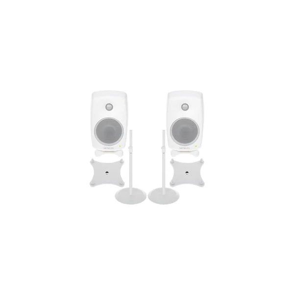 Genelec 8020 DPM Stand Bundle WH
