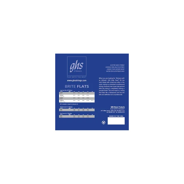 GHS 3070 Brite Flats Short Scale