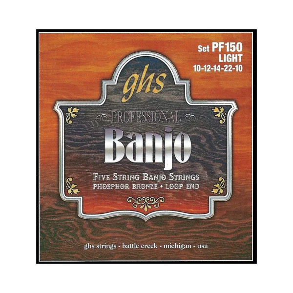 GHS PF150 5-String Banjo Set