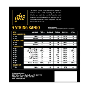 GHS PF170 5-String Banjo Set