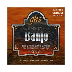 GHS PF180 5-String Banjo Set
