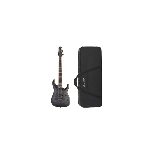 Harley Benton Amarok-6 BKNT Flame Bur w/Case
