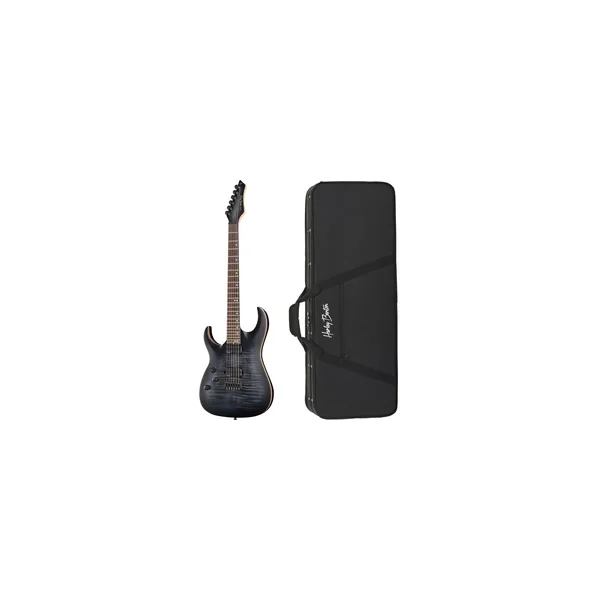 Harley Benton Amarok 6 LH BKNT Flame w/Case