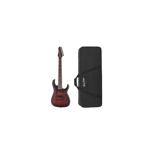 Harley Benton Amarok-7 BKRD Quilted B w/Case