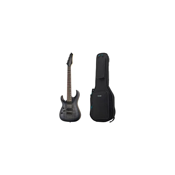 Harley Benton Amarok 7 LH BKNT Flame w/Bag