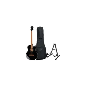 Harley Benton B-30BK-FL Acoustic Bass Bundle