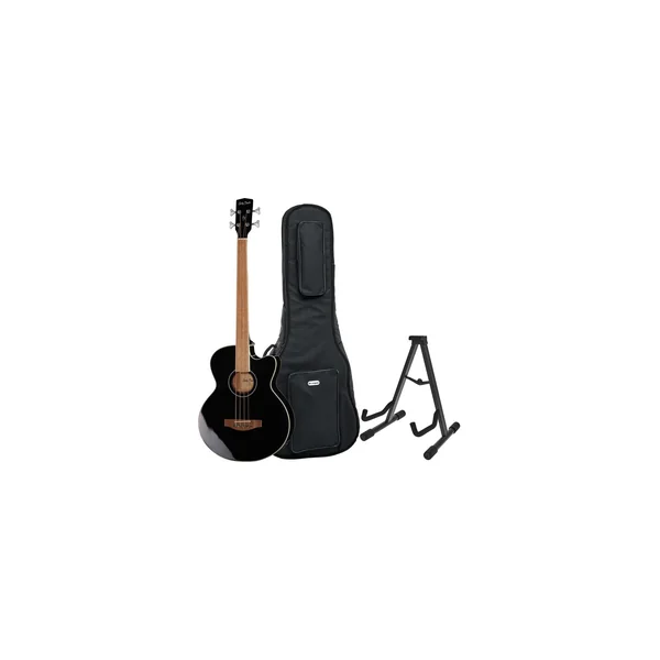 Harley Benton B-30BK-FL Acoustic Bass Bundle