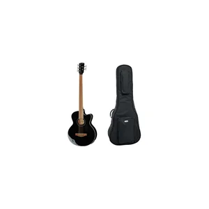 Harley Benton B-35BK-FL Acoustic Bass w/Bag