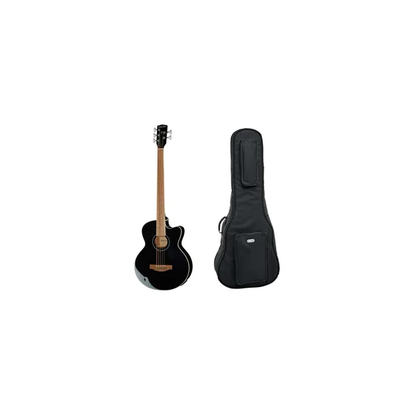 Harley Benton B-35BK-FL Acoustic Bass w/Bag