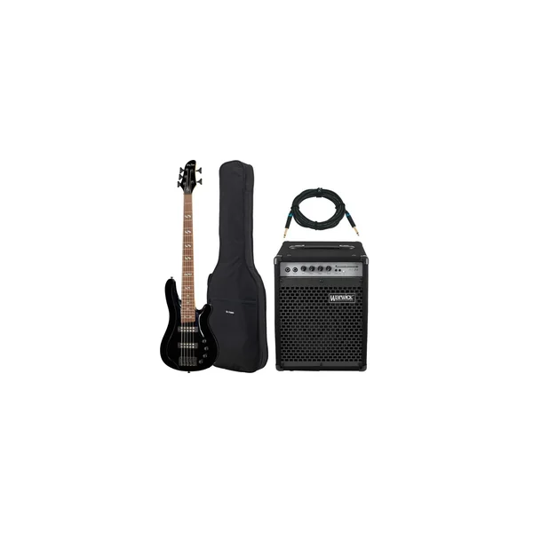 Harley Benton B-550 Black Prog w/Warwick