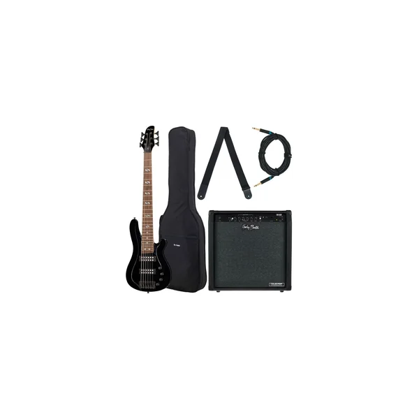 Harley Benton B-650 Black Progressive Bundle
