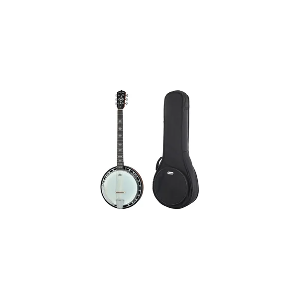 Harley Benton BJ-65Pro 6 String Banjo w/Bag