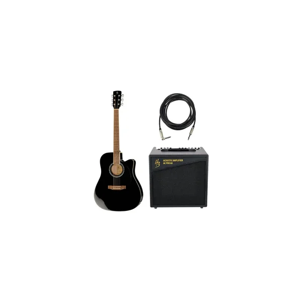Harley Benton CLD-60SCE BK Cust. Line Bundle