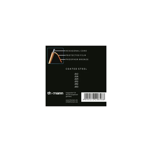 Harley Benton Coated Phosphor 012 Anti Rust