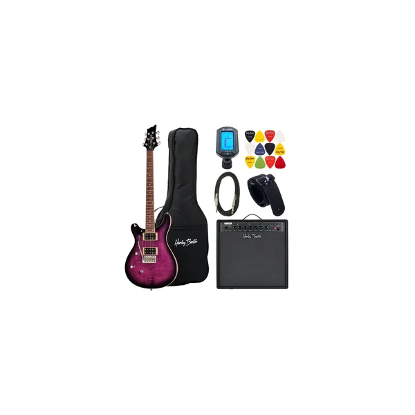 Harley Benton CST-24T LH Purple Burst Set