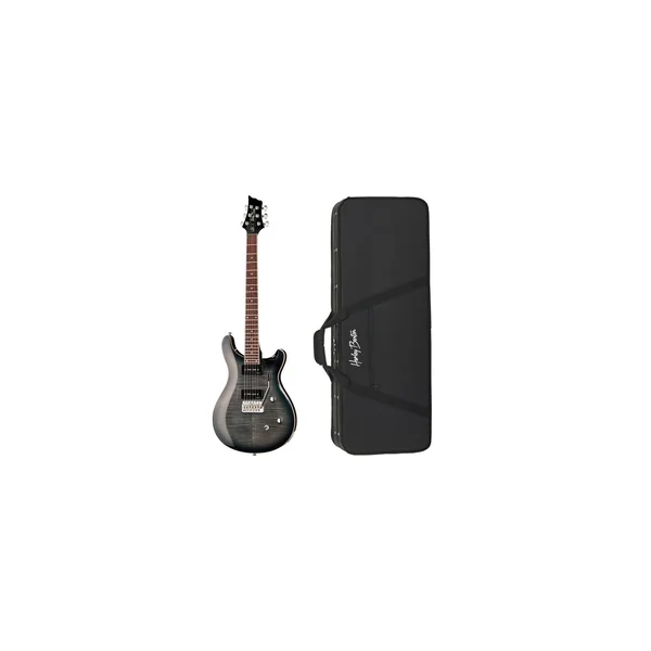Harley Benton CST-24T P90 Black Flame w/Case