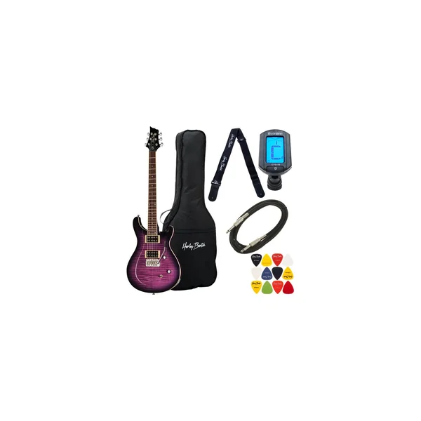 Harley Benton CST-24T Purple Burst Bundle