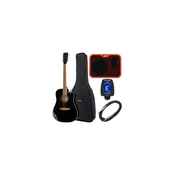 Harley Benton D-120CE BK Joyo Bundle