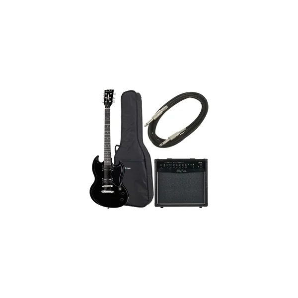 Harley Benton DC-200 BK Student Serie Bundle