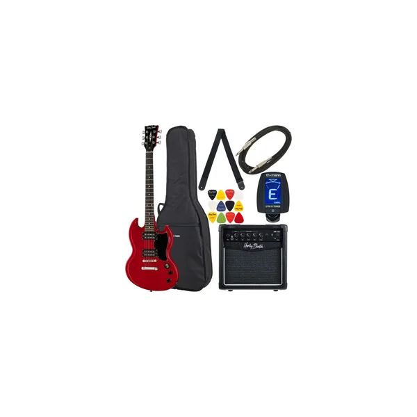 Harley Benton DC-200 CH Student Serie Bundle