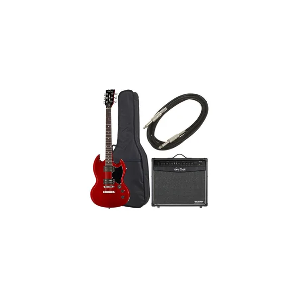 Harley Benton DC-200 CH Student Serie Bundle