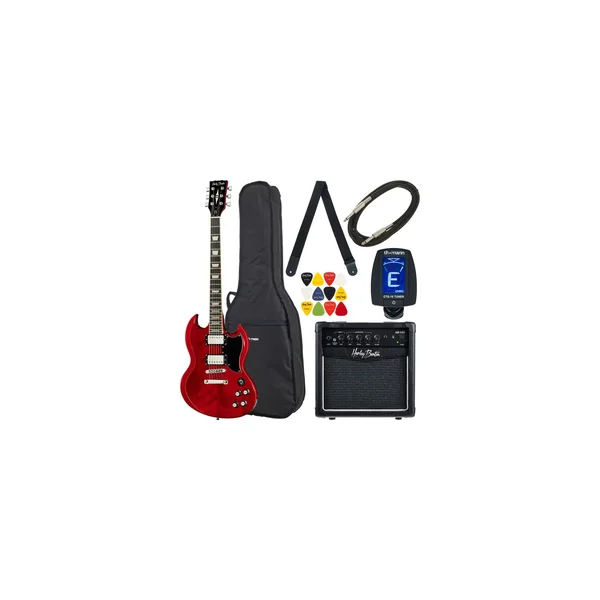 Harley Benton DC-580 CH Vintage Serie Bundle