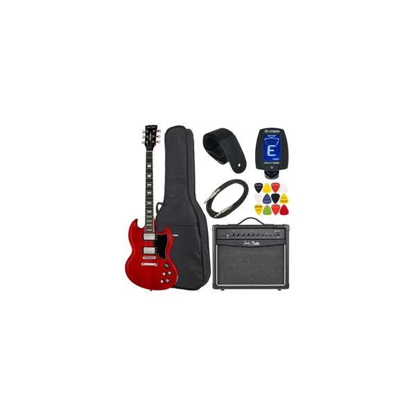 Harley Benton DC-580 CH Vintage Serie Bundle