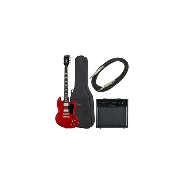 Harley Benton DC-580 CH Vintage Serie Bundle